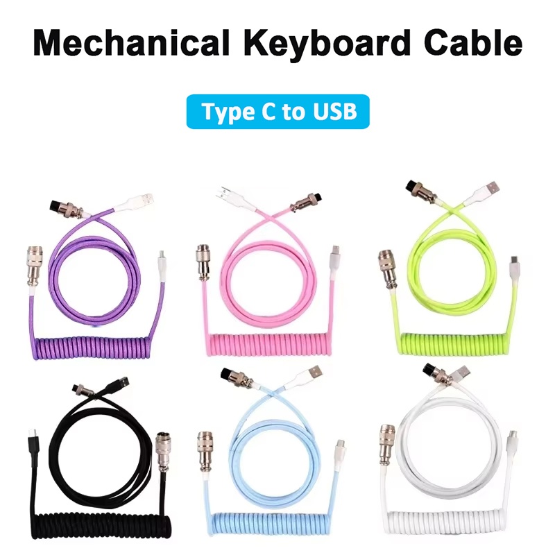 Gaming Keyboard Type C - Cavo a spirale per tastiera meccanica,