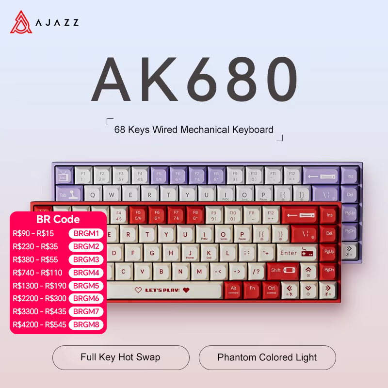 Gaming Keyboard Mini Mechanical - Tastiera Meccanica da Gaming Cablata AJAZZ