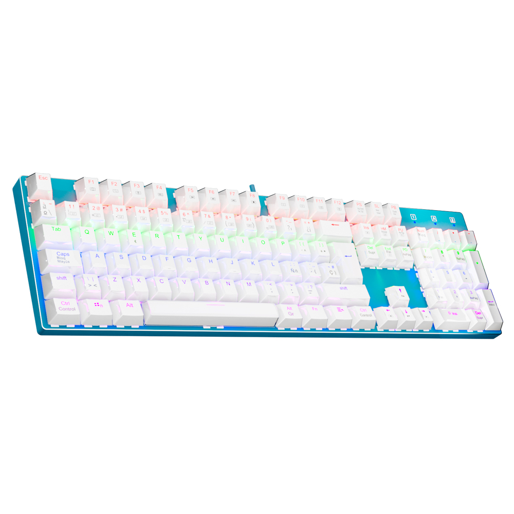 Keyboard Gaming Blue Switch - E-YOOSO Z88 Rainbow FALCON Tastiera Meccanica