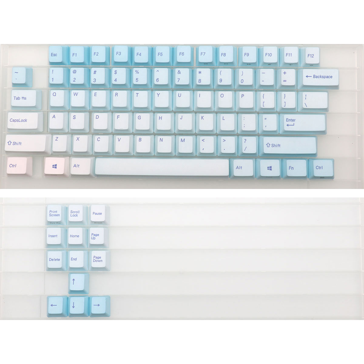 Keyboard Gaming Blue Switch - 87 tasti Frost Blue Keycaps Cherry