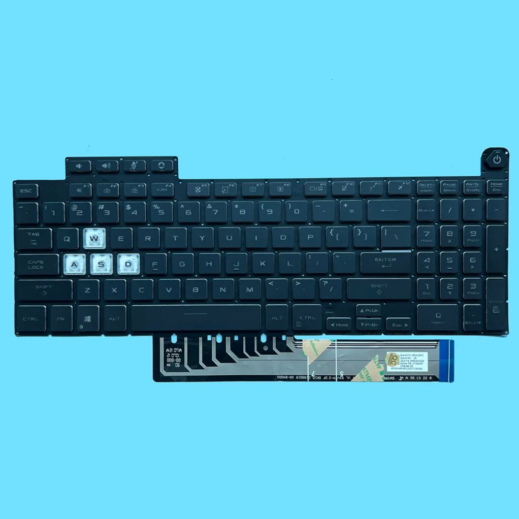 Gaming Keyboard Asus - Tastiera per laptop retroilluminata RGB XIN-Russian-US
