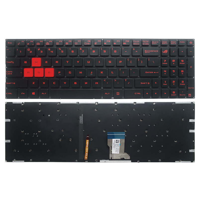 Gaming Keyboard Asus - GZEELE Inglese US Tastiera Retroilluminata Del