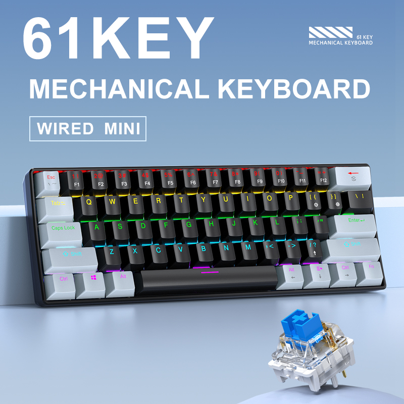 APAYADO K61 Mini tastiera da g - Keyboard Gaming Blue Switch recensione e prezzo
