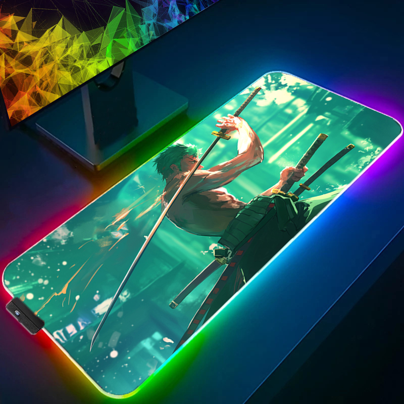 ONE PIECE Zoro Mouse Pad RGB A - Gaming Keyboard En Mouse recensione e prezzo