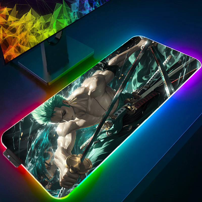 ONE PIECE Zoro Mouse Pad RGB A - Gaming Keyboard En Mouse recensione e prezzo