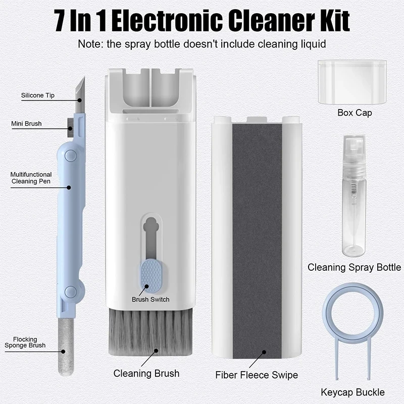 7 in 1 kit spazzola per pulizi - Keycap Puller Ring recensione e prezzo