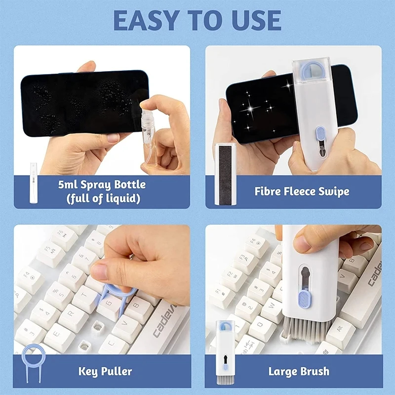 7 in 1 kit spazzola per pulizi - Keycap Puller Ring recensione e prezzo